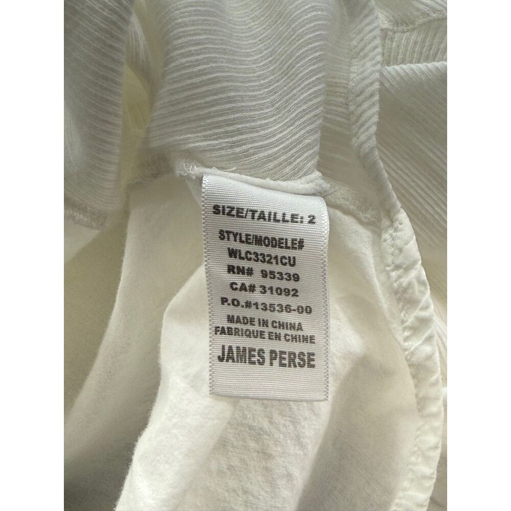 James Perse White Contrast Panel Button Down Shir… - image 8